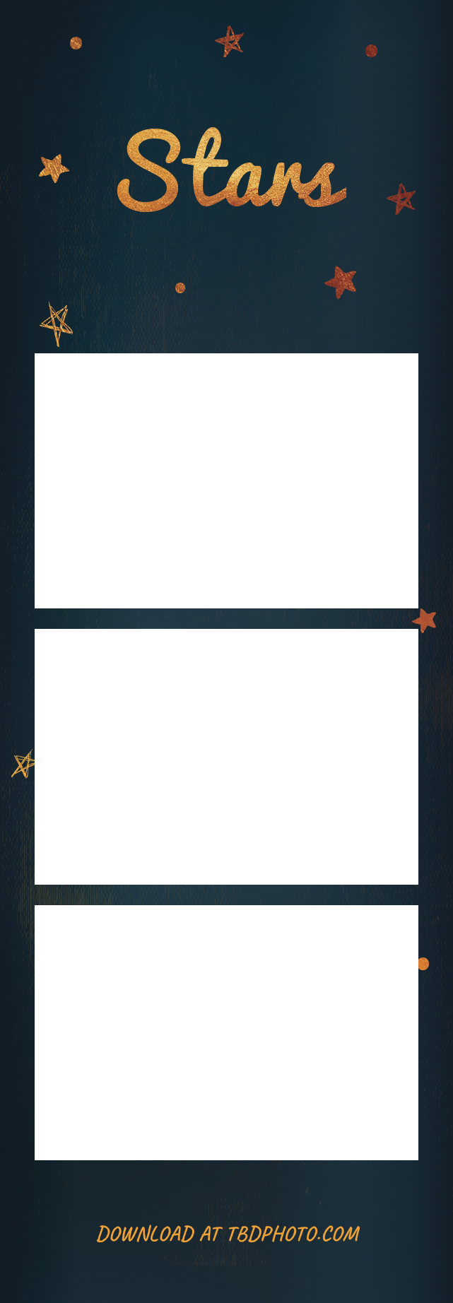 Stars photo strip template
